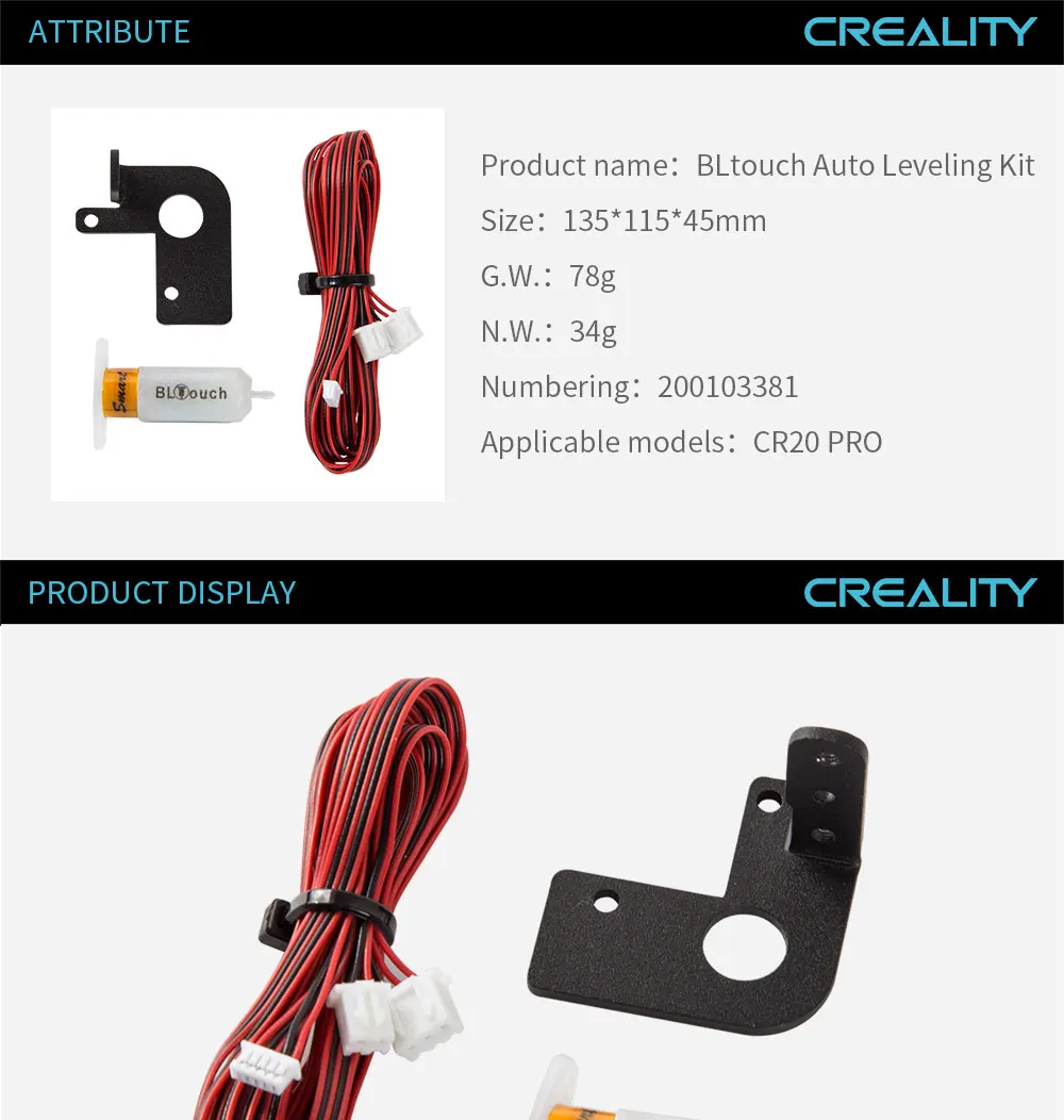 Creality 3D BLTouch автоматическое выравнивание посылка для CR-10 Ender 3
