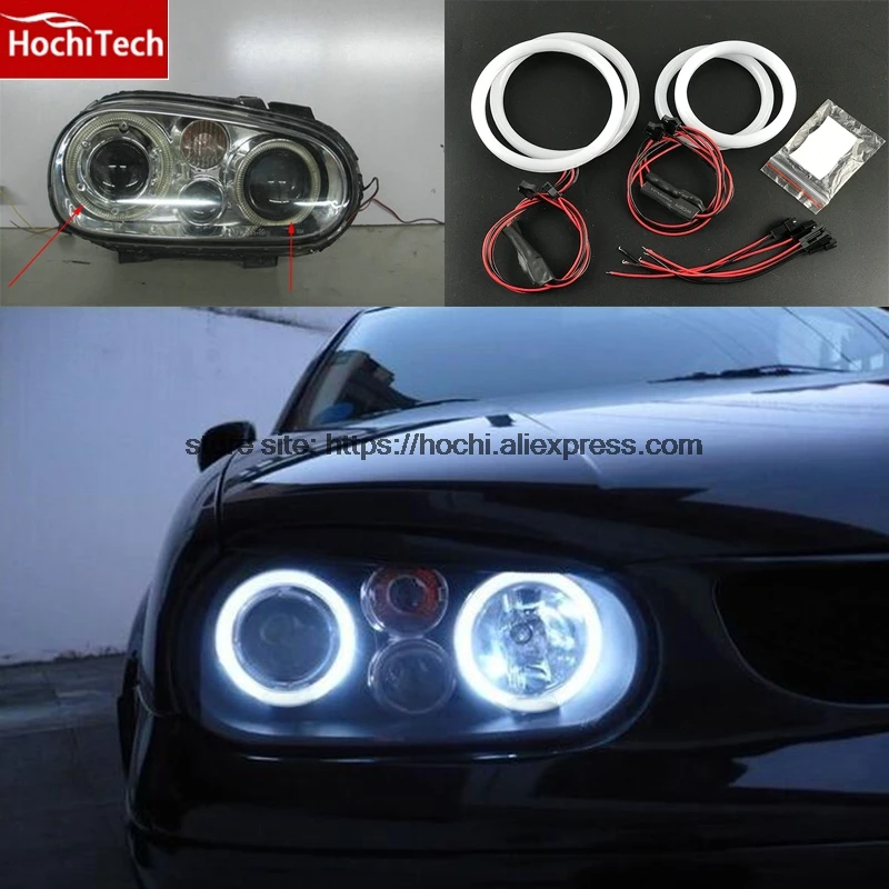 HochiTech egreat молочно белый хлопковый чехол SMD angel eyes комплект кольцевых гало дневные
