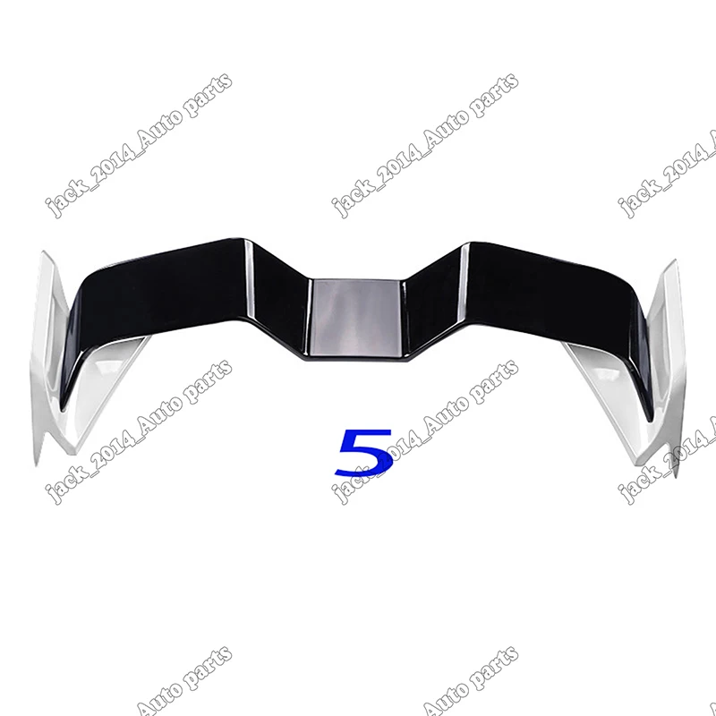 White Black Краски несколько цветов задний спойлер, крыло, багажник, пригодный для Honda Civic 10th - Цвет: White Black