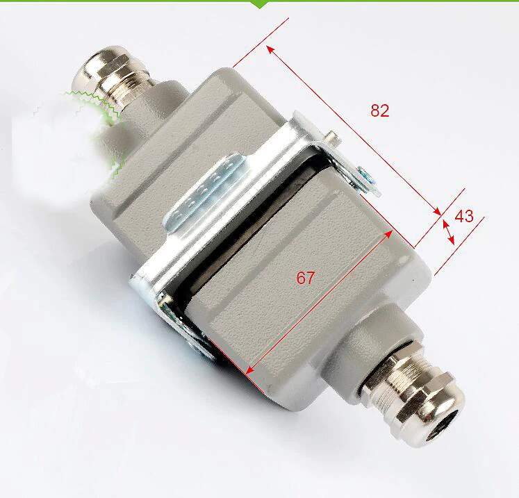 copper Joint Heavy load connector Industrial waterproof 16A aviation plug electric cable Rectangular socket butt-joint | Обустройство