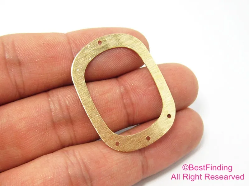 12 шт латунные подвески, текстурированный Овальный соединитель для сережек, 36x27 мм, аксессуары для сережек, латунная фурнитура для изготовления ювелирных изделий-R043