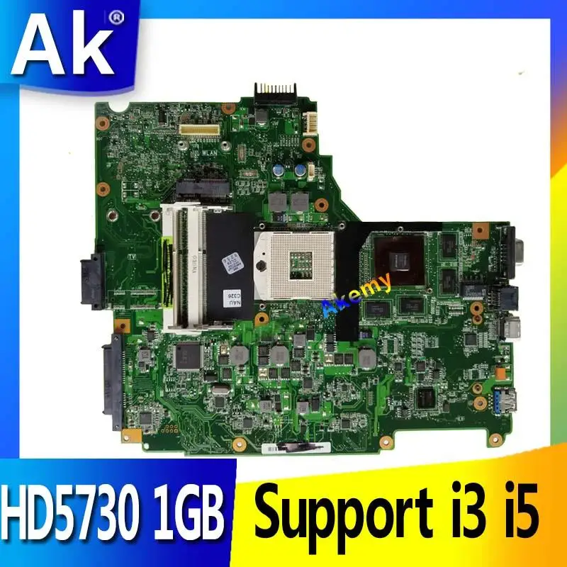 AK N61JA материнская плата для ноутбука For Asus N61J N61JQ REV2.1 полностью протестированная