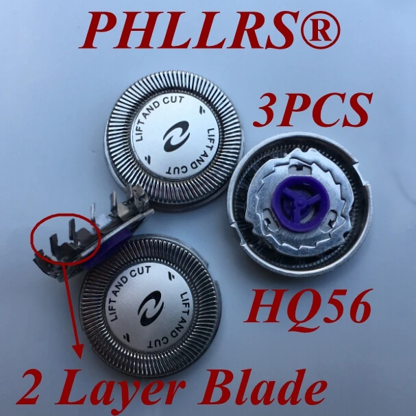 Сменные лезвия для бритвы philips HQ55 HQ46 HQ3 HQ4 HQ48 YQ6008 YQ6108 YQ6188 YQ6308 HQ6900 3 шт.|Бритва| |
