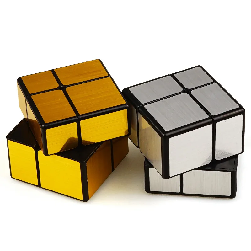 Зеркальный куб 2x2 кубики Qiyi 2x2x2 зеркальные блоки магический головоломка