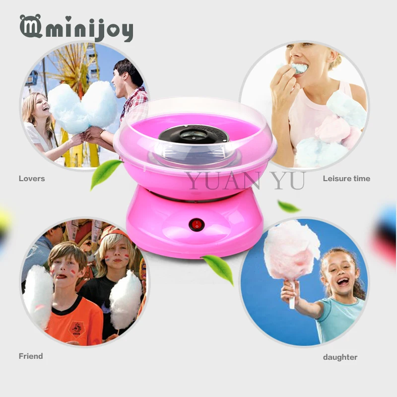 2017 Cotton Candy Maker Machine Electric DIY Sweet mini portable cotton suager for children girl boy gift children's day | Бытовая