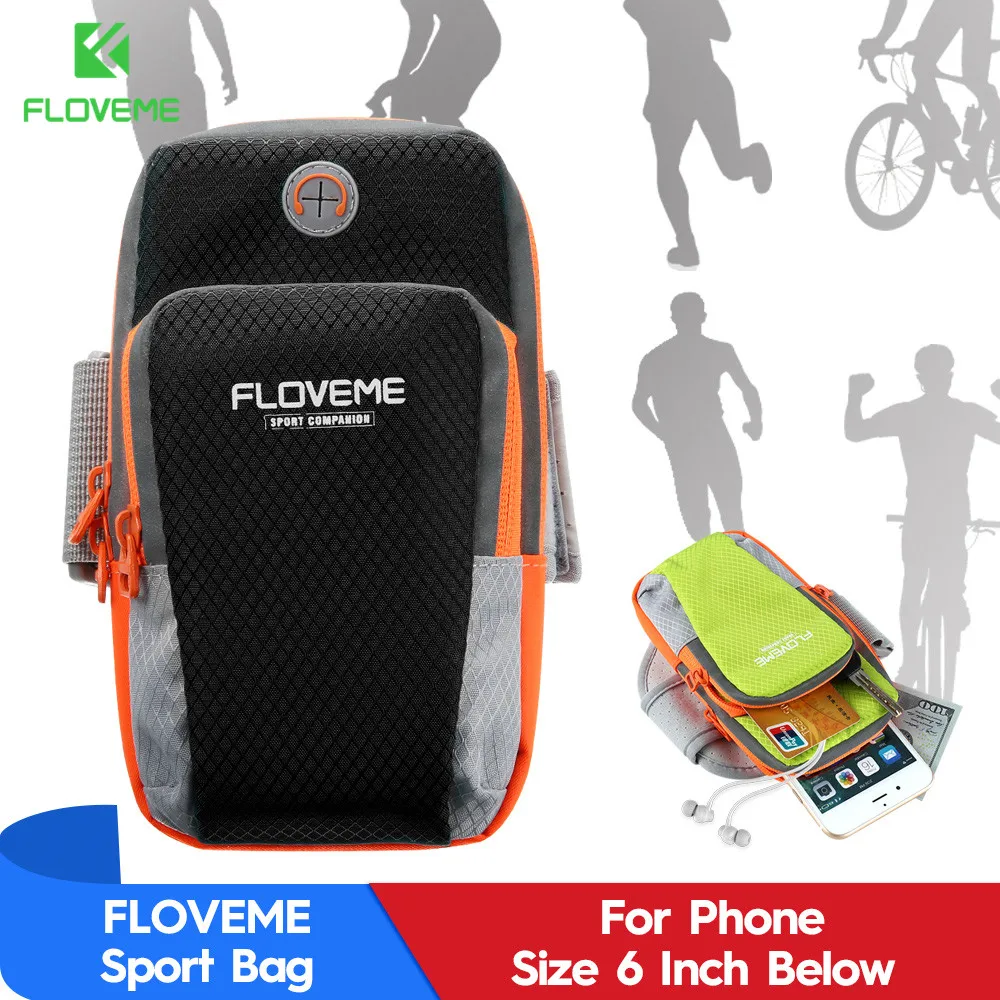 FLOVEME Спортивная нарукавная сумка для рук чехол iPhone 7 6 тканевая спортивная бега 6S