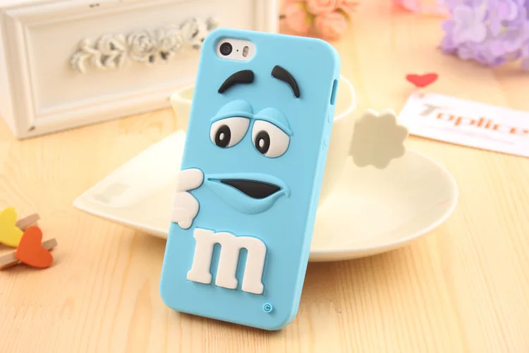 Новый мультяшный резиновый чехол для мобильного телефона M &amp M's Chocolate Candy лучшее