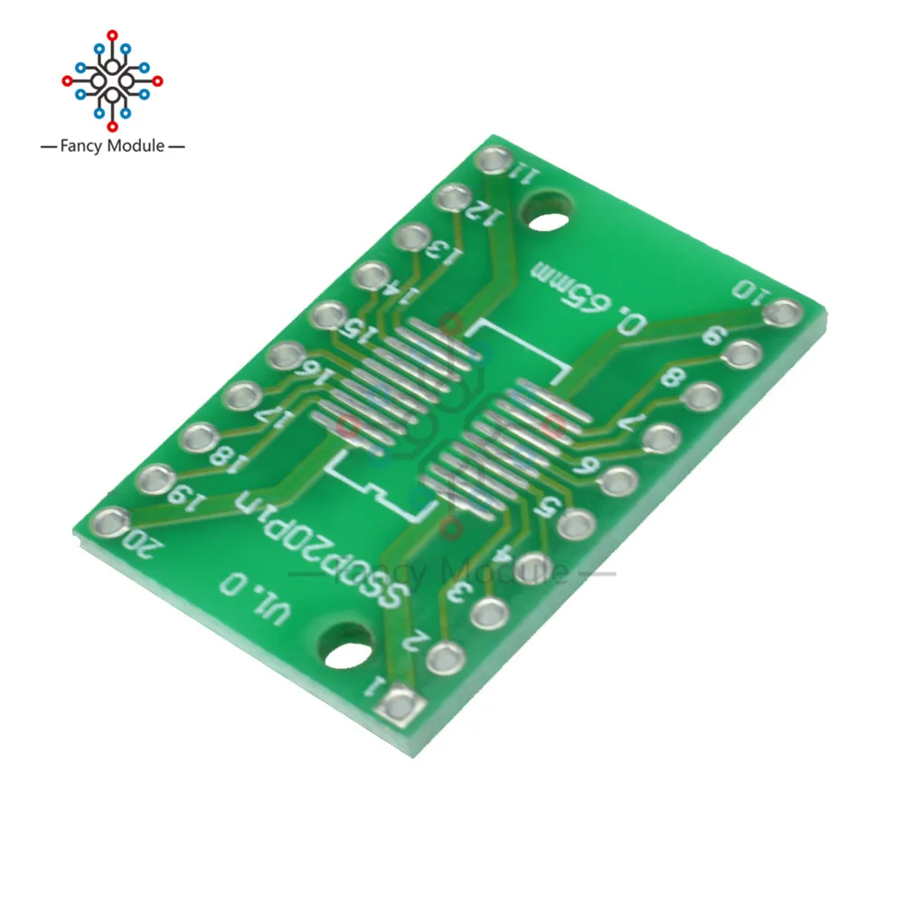 10 шт. SOP20 SSOP20 TSSOP20 To DIP20 шаг 0 65/1 27 мм IC адаптер PCB плата|pitch|pitch adapter |