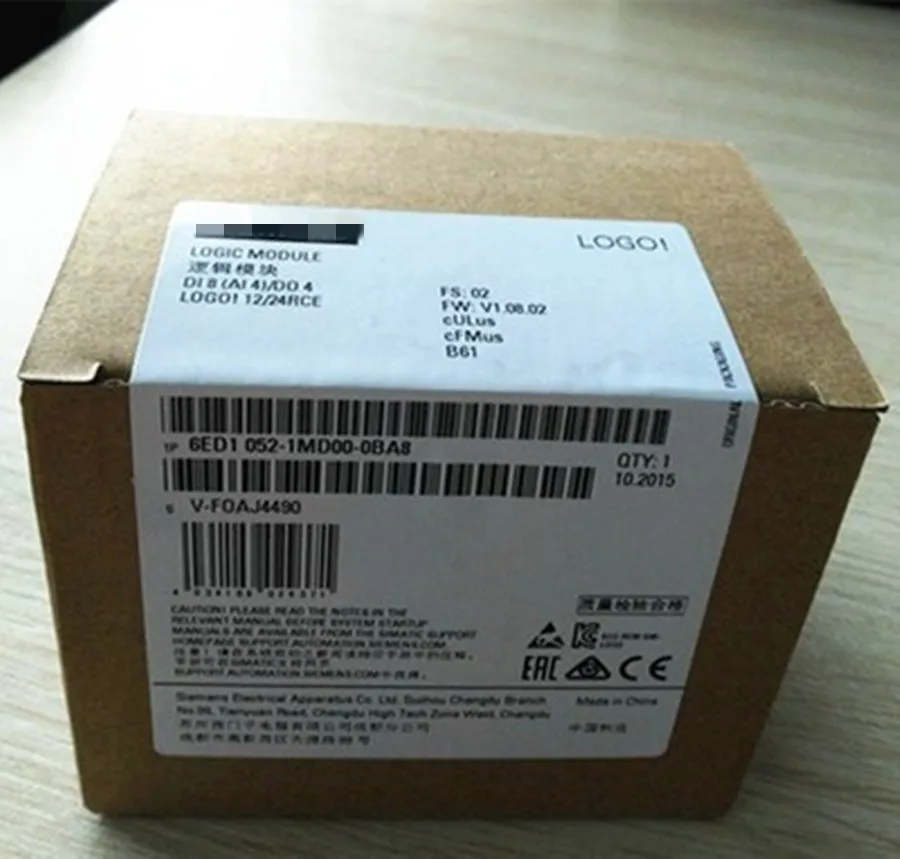 6ED1052-1MD08-0BA0 логотип 12/24RCE не встраеваемых штекеров Дисплей Модуль 12/24V DC/реле 8 DI 4AI