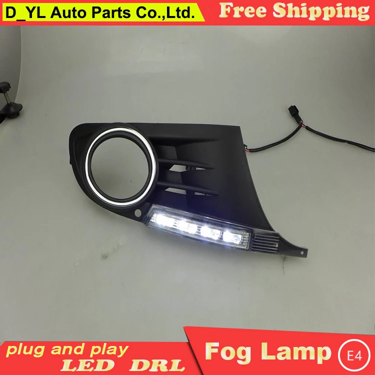 

Автомобильный Стайлинг для VW Гольф mk6 2009-2012 светодиодный DRL для Гольф 6 Высокая яркость руководство светодиодный DRL светодиодный Противотума...