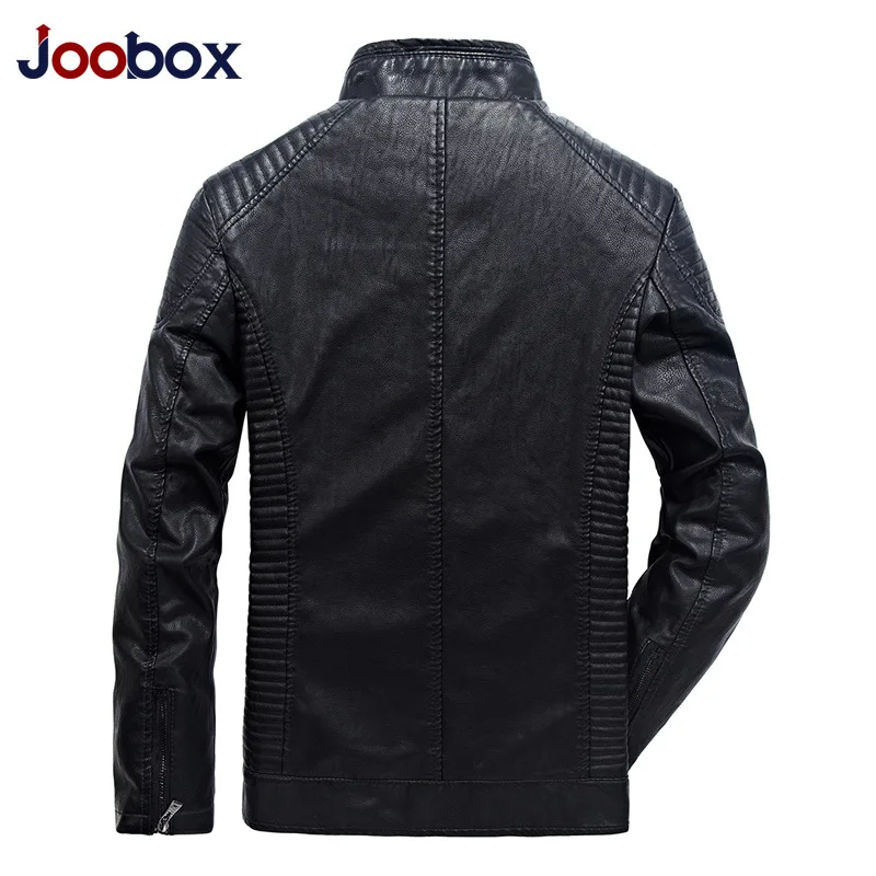 JOOBOX мужские кожаные куртки осень зима PU пальто Мужская плюс бархатная верхняя