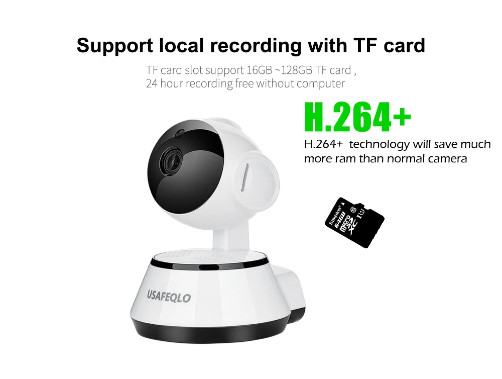 720P IP камера Wi Fi беспроводная домашняя охранная наблюдения wifi ip дневное/ночное