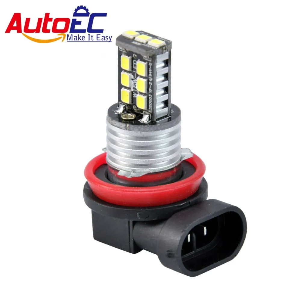 

2 шт., Автомобильные светодиодные лампы H11 H8 15 2835 SMD