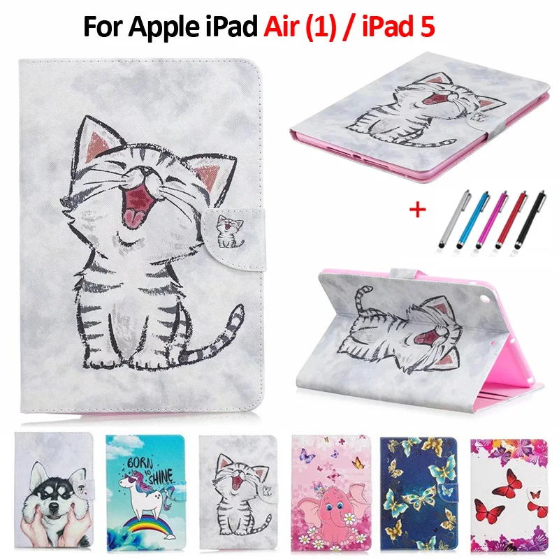 Чехол для iPad Air model A1474 A1475 A1476 чехол планшета с милым котом единорогом щенком