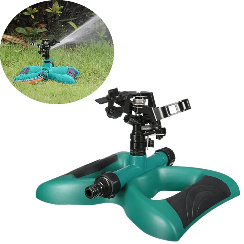 Роторный разбрызгиватель для газона вращающийся на 360 градусов воды 3 сопла