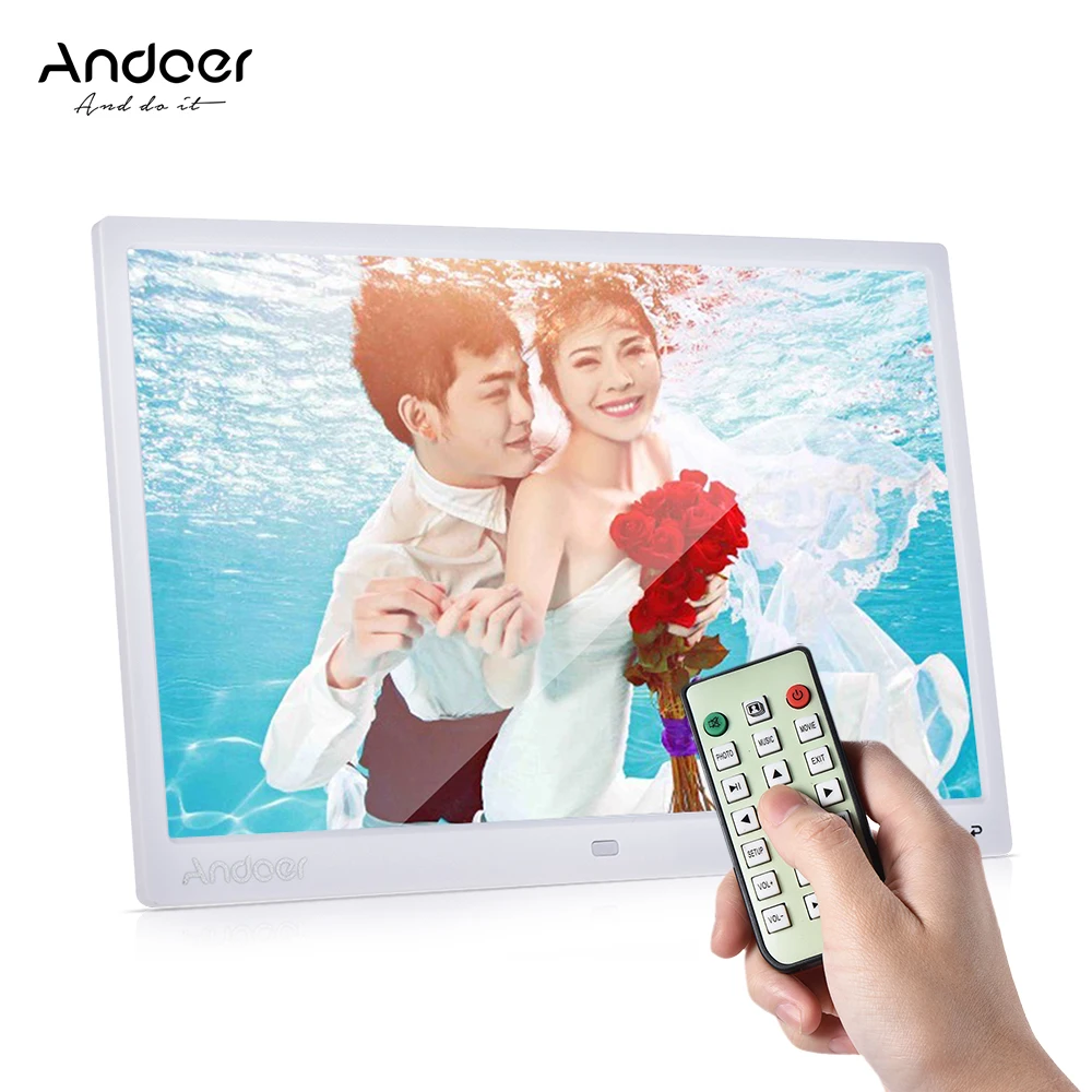 Andoer 13 "светодиодная цифровая фоторамка 1080P поддержка MP4 видео MP3 аудио | Цифровые фоторамки -32861782866