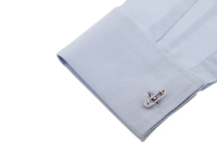 Мужские запонки серебряные для рубашки L1524 24 мм | Украшения и аксессуары