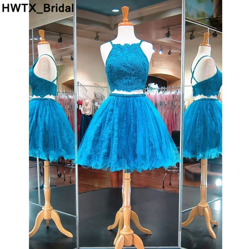 Женское кружевное платье с открытой спиной Синее Платье До Колена Для свадебной