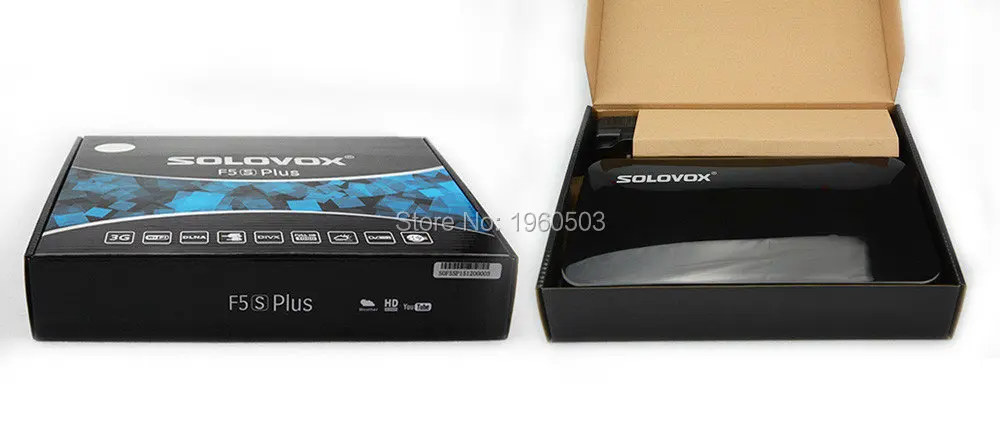 10 ШТ. Оригинальный solovox F5SPlus Спутниковый Ресивер/TV Box Поддержка USB 2 WEB TV Card Sharing 3 Г
