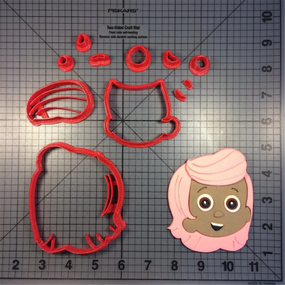 2018 мультфильм пузырь гуппи персонаж печенья резак на заказ 3D Печатный помадка