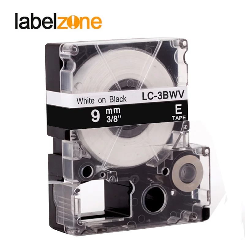 Лента для этикеток Epson LC 3BWV/SD9KW 10 шт. 9 мм белая на черном прочная клейкая
