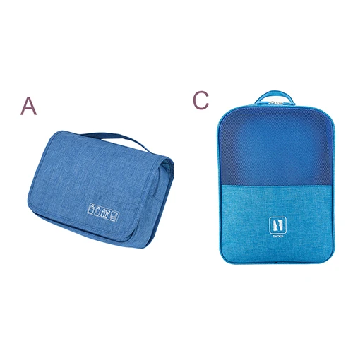 AC Sky Blue Bag Модная косметичка для путешествий, набор для женщин и мужчин, нижнее белье, обувь, туалетные принадлежности, косметичка, цифровой кабель, провод, гаджет, органайзер, аксессуары - Цвет: AC Sky Blue Bag