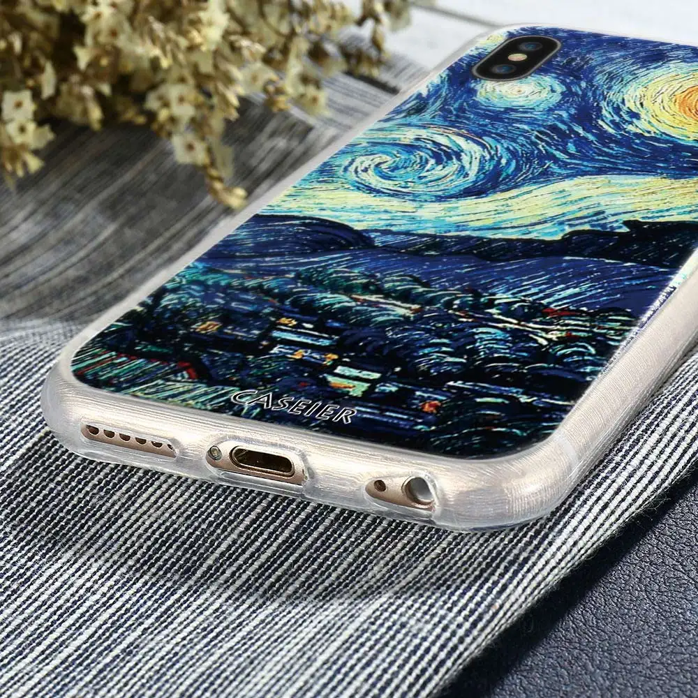 Чехол CASEIER Emboss для iPhone 7 Plus силиконовые чехлы 6s 6 8 5 5S X SE чехол мобильного телефона |