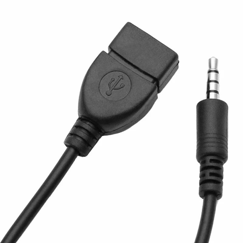 1 шт. USB мама до 3 5 мм аудио AUX разъем к 2 0 кабель конвертер адаптер для большинства