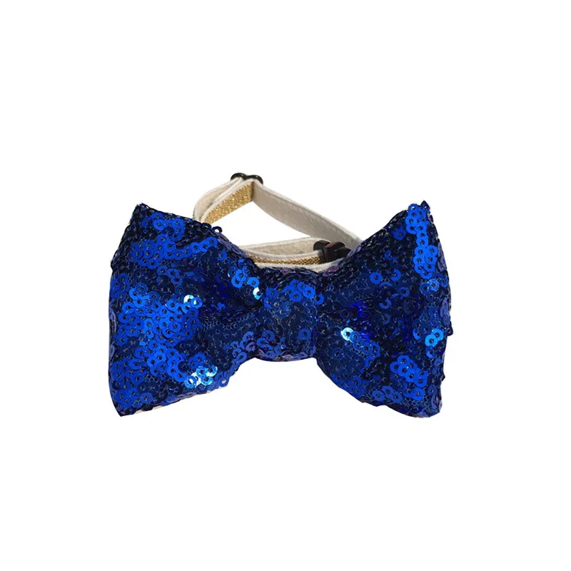collar Hoomall милая собака ошейник для кошек Комплект Fit bithвечерние Day партия Декор Блеск Корона бантом кепки и воротник для домашних животных Мода котенок щенок поставки - Цвет: collar
