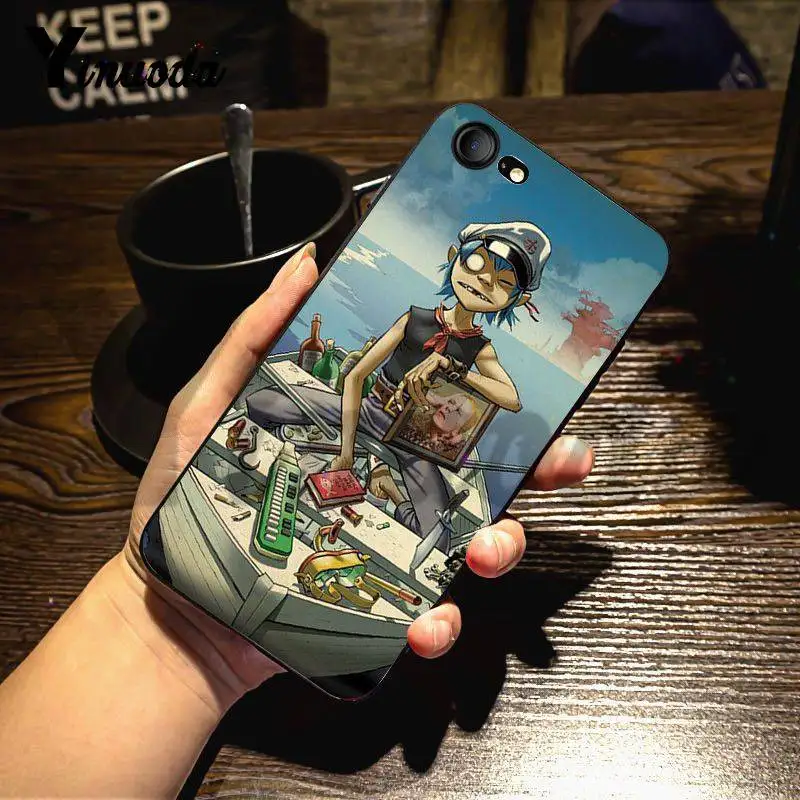 1 Yinuoda для iphone 7 6 X Чехол Gorillaz лодка Illust музыка Доминантный защитный корпус телефона для iphone 7X6 6S 8 Plus 5 XS XR - Цвет: 1