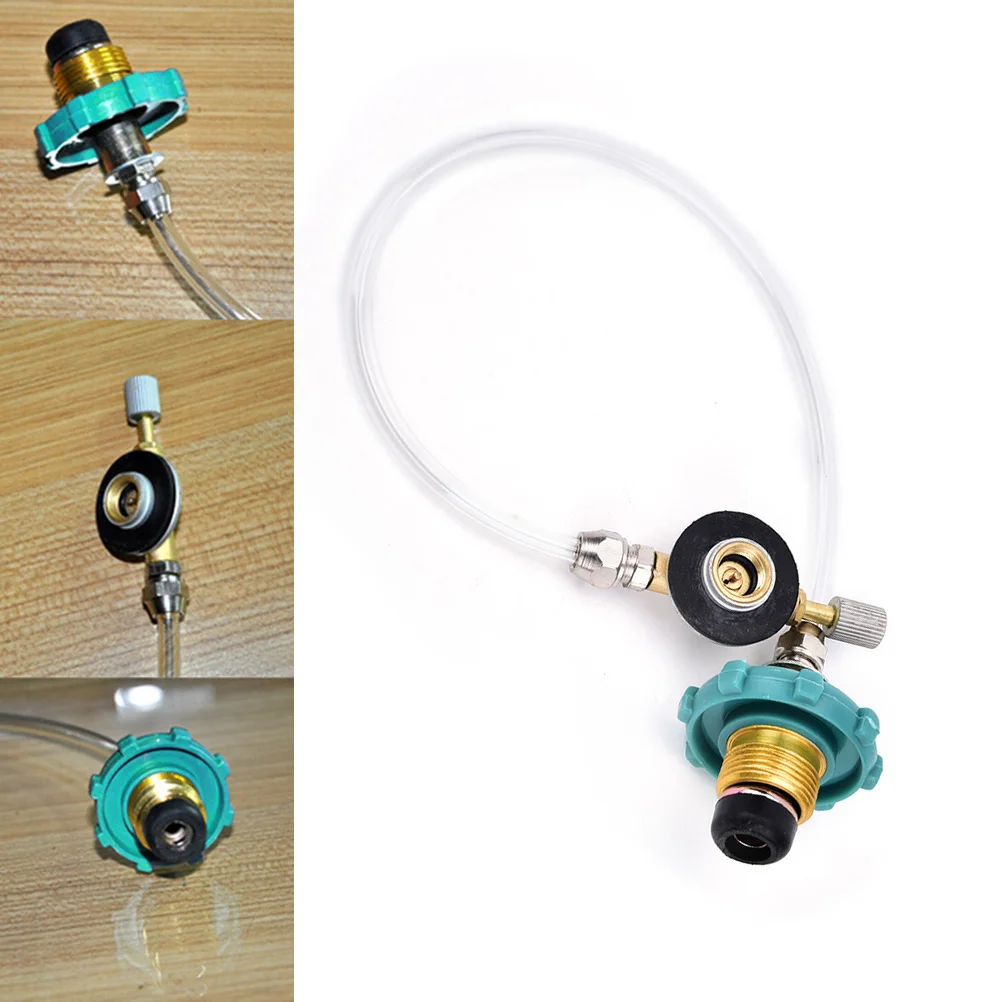 

Outdoor Camping Gas Propane Flat Cylinder Tank Refill Coupler Adapter HIGH QUALITY