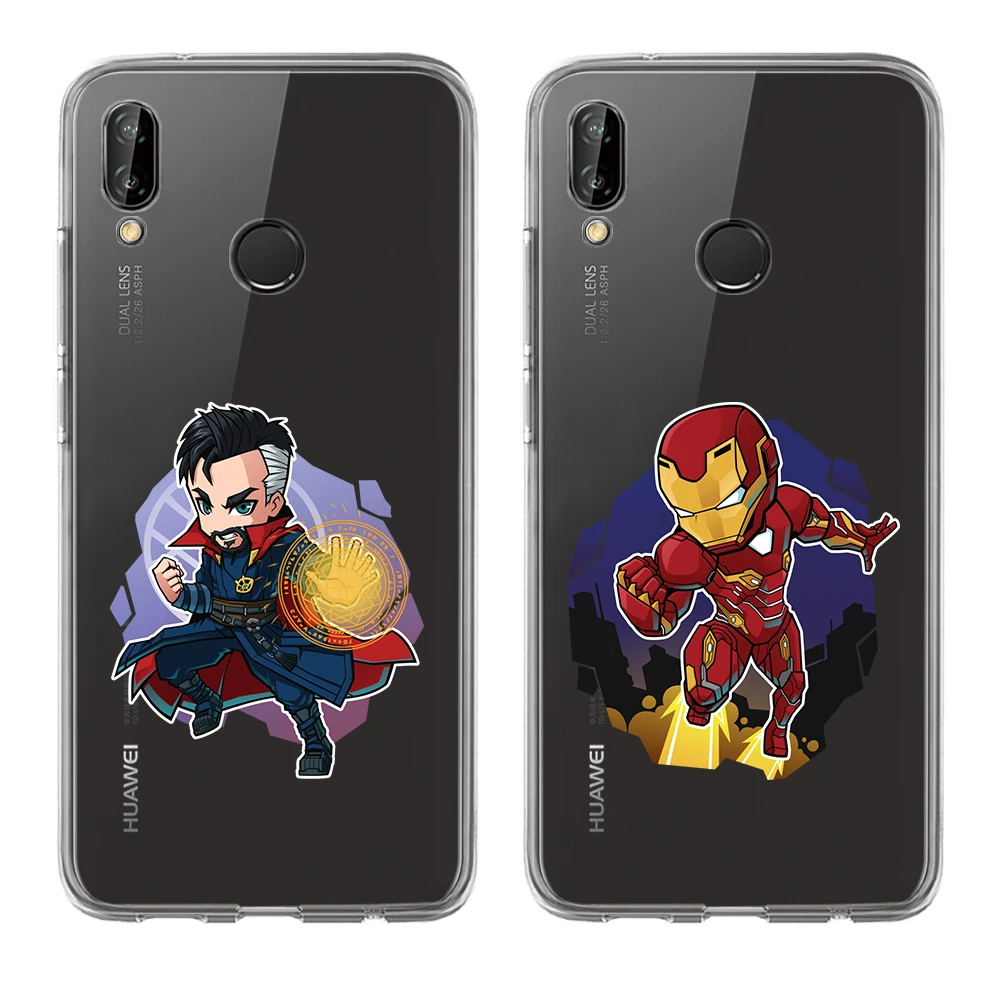 Miracle Avengers Iron Man Captain America Spiderman Fashion Phone Case For Huawei Nova 3 3i 2 Plus Y5 2017 Y6II Y7 PS Mate P8 P9 |