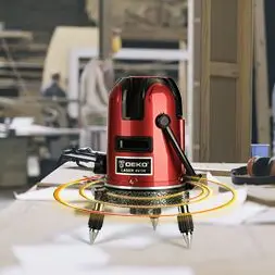 Лазерный уровень DEKO LL5 Red BMC самовыравнивающийся 5 линейный 6 точечный