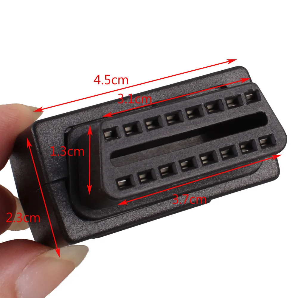 OBD2 OBD II 2 16 контактный разъем Женский Диагностический Инструмент Разъем + оболочка