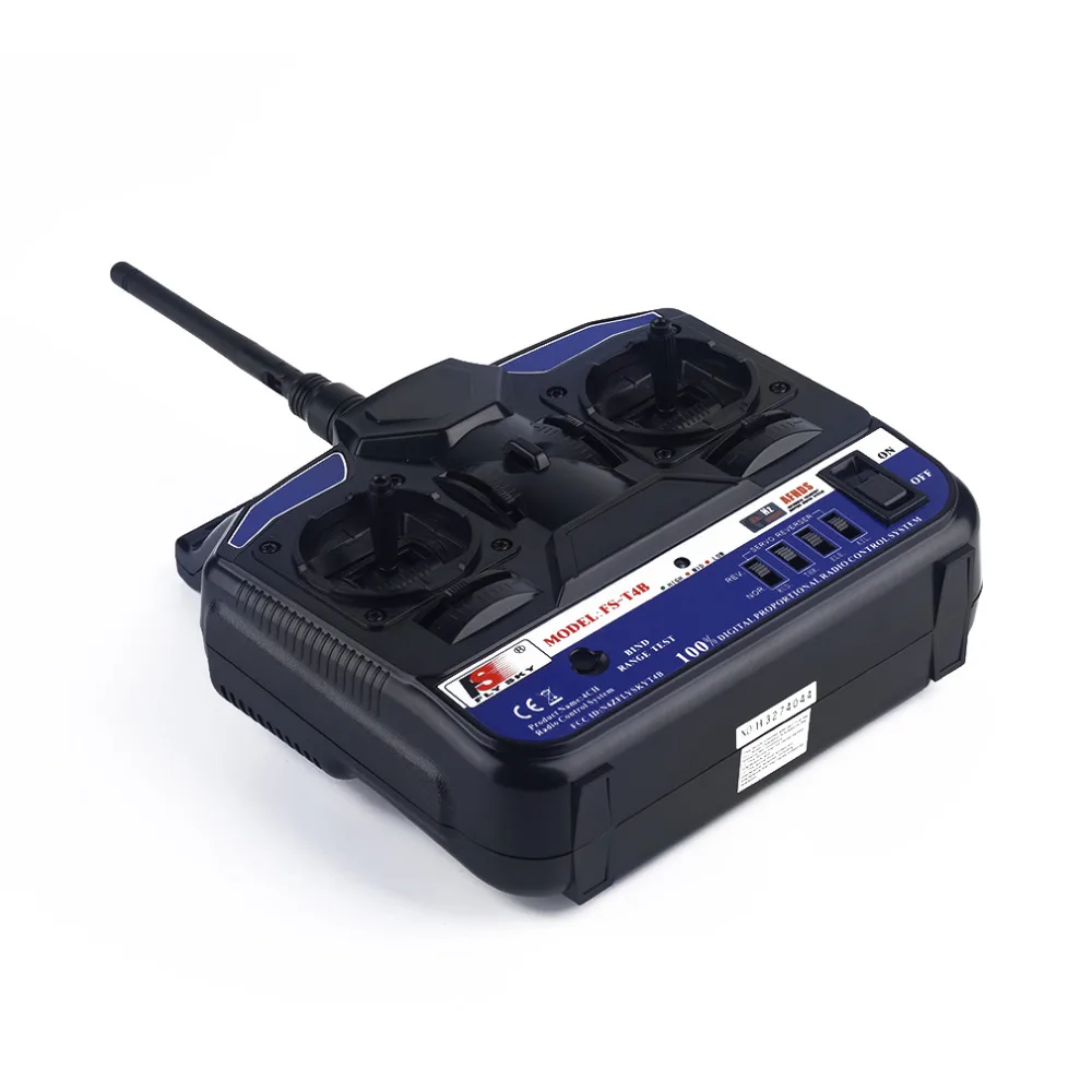 Flysky FS 2 4G 4CH FS-CT4B FS-T4B пульт дистанционного управления Радиоуправляемый передатчик