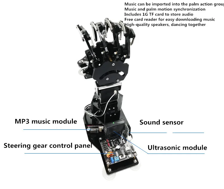 Bionic ладони синхронные носимые соматосенсорные перчатки DIY пульт дистанционного управления робот манипулятор Роботизированная рука набор рука палец ладонь