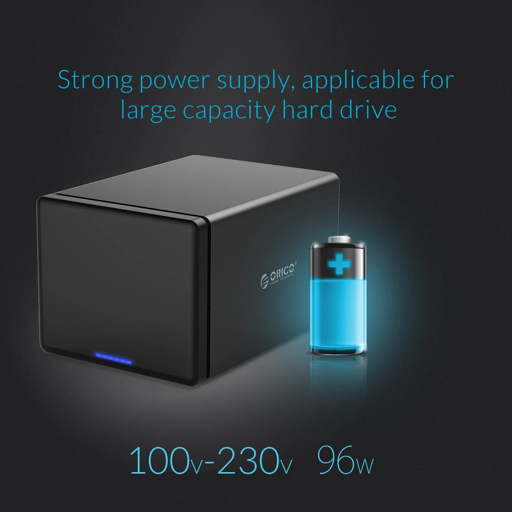 Док станция ORICO NS500RU3 5 Bay USB3.0 с поддержкой Raid 50 ТБ для хранения Гбит/с UASP 12V6.5A