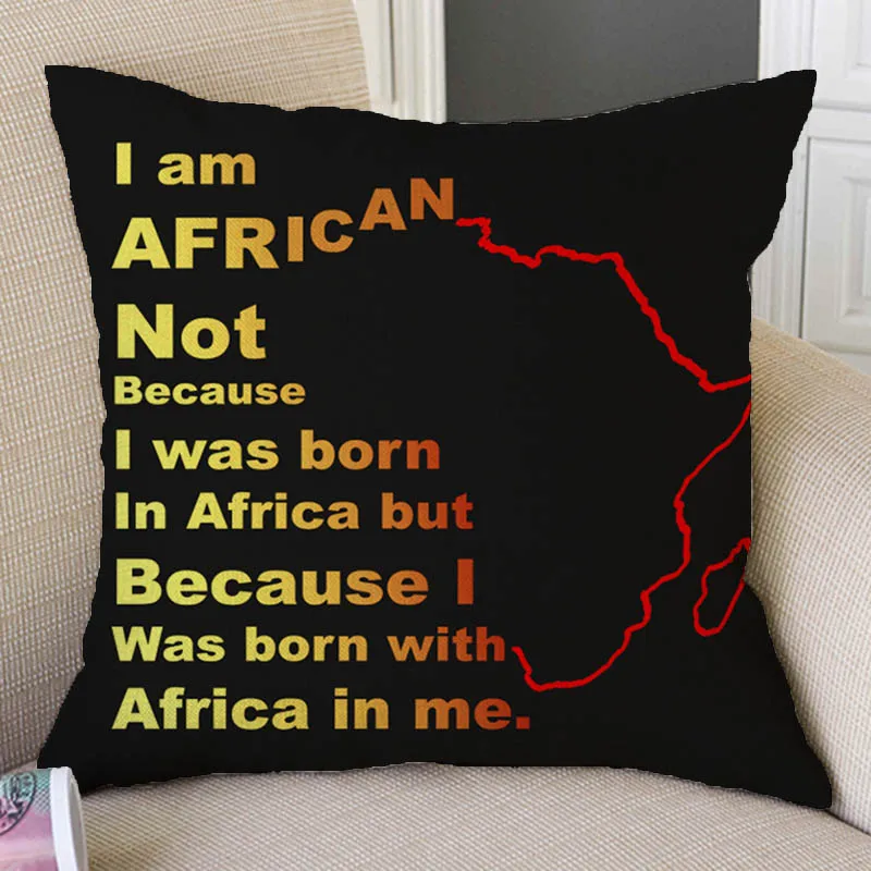 Африканские цитаты I love Africa с буквенным принтом поэма домашний декоративный