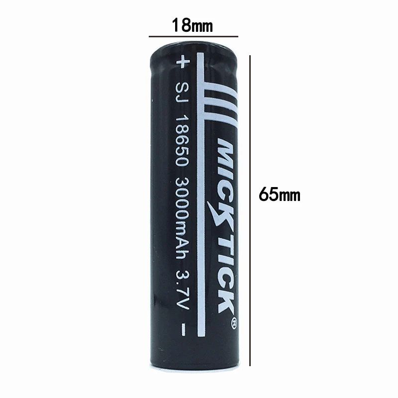 1/2/4/6/10 шт 3 7 V 18650 батарея 3000mAh литий-ионная аккумуляторная большой емкости battaria