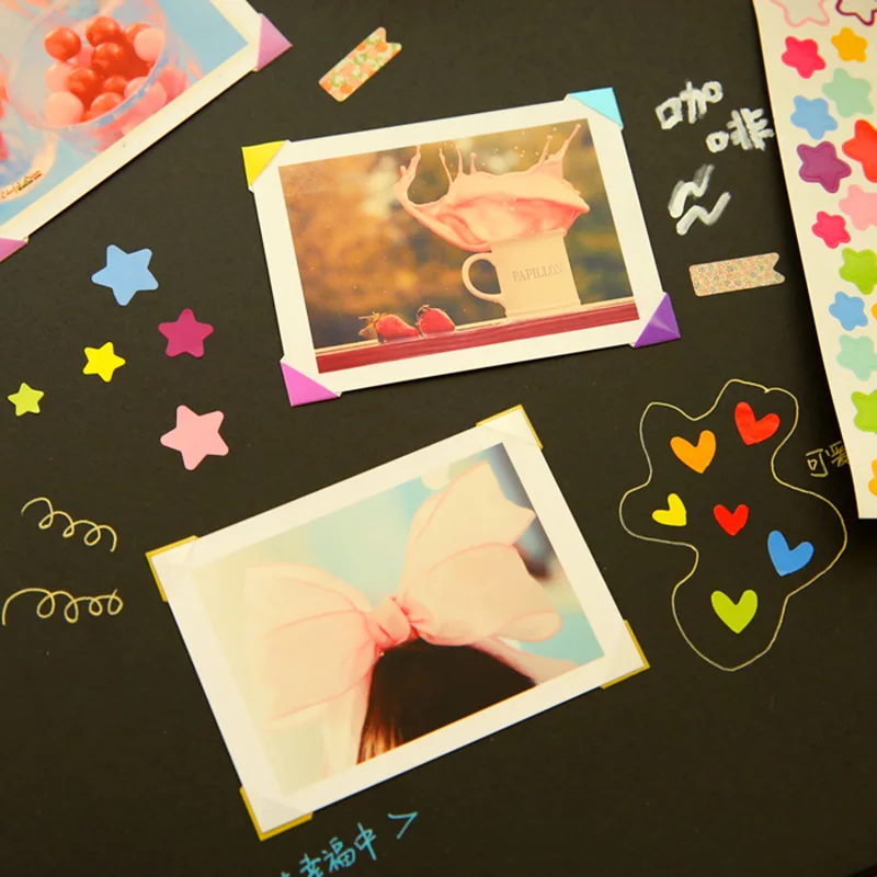 3 страницы (306 шт.) Фотоальбом для скрапбукинга защита углов сделай сам наклейка