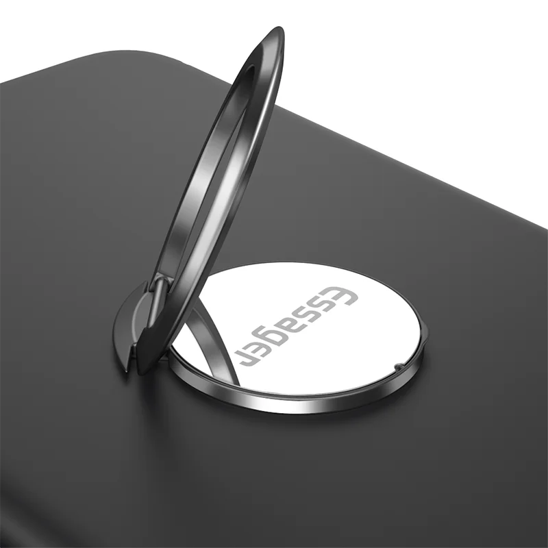 Dark Grey Essager кольцо держатель для iPhone XS Max samsung S10 S9 мобильный сотовый телефон кольцо ручка подставка для смартфона магнитный автомобильный держатель - Цвет: Dark Grey