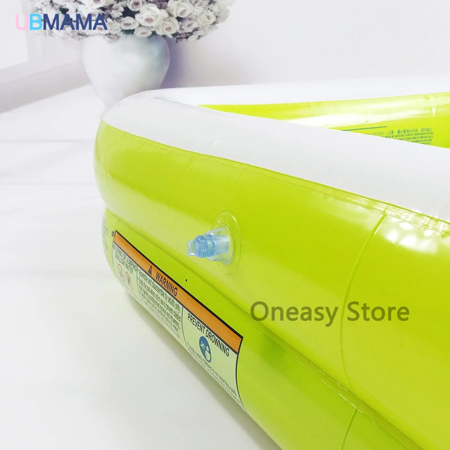 Детская пластиковая надувная квадратная Красная Зеленая подошва Надувная ванна