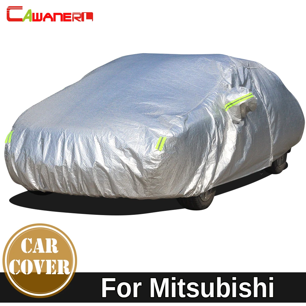 Cawanerl Thicken Car Cover Waterproof Sun Snow Rain Protection Cotton Cover For Mitsubishi ASX Colt Diamante Endeavor Expo GTO