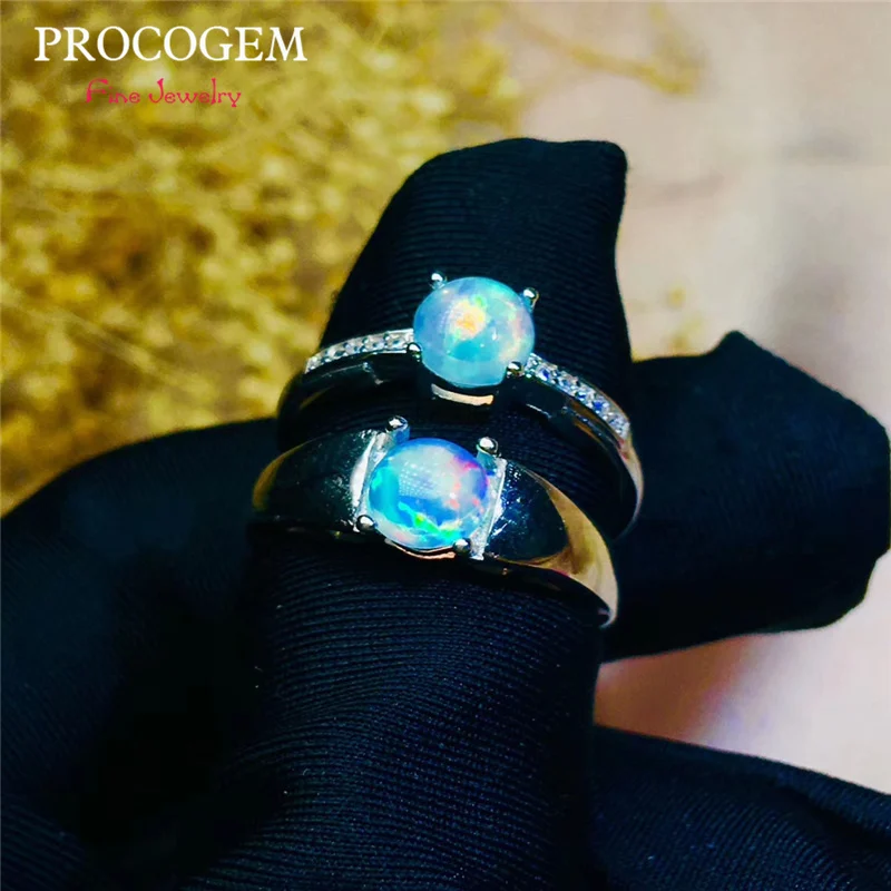 

Обручальные кольца PROCOGEM для невесты с натуральным опалом, 542 карата