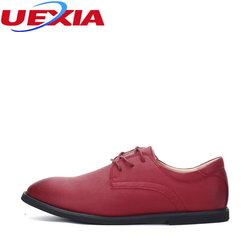 Модные кожаные оксфорды Мужская обувь платье вечернее Кружево до Повседневное