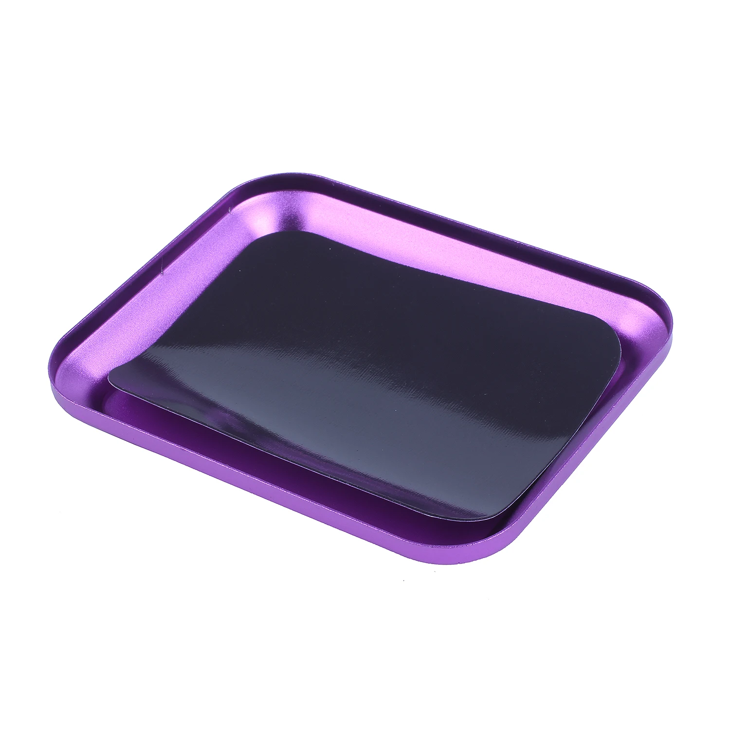 Useful Aluminum alloy Screw Tray with Magnetic Pad for RC Model Phone Car Repair Tool purple |