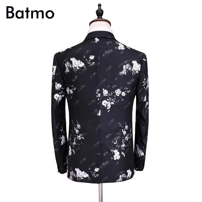Batmo 2017 новое поступление высококачественный модный мужской костюм с принтом