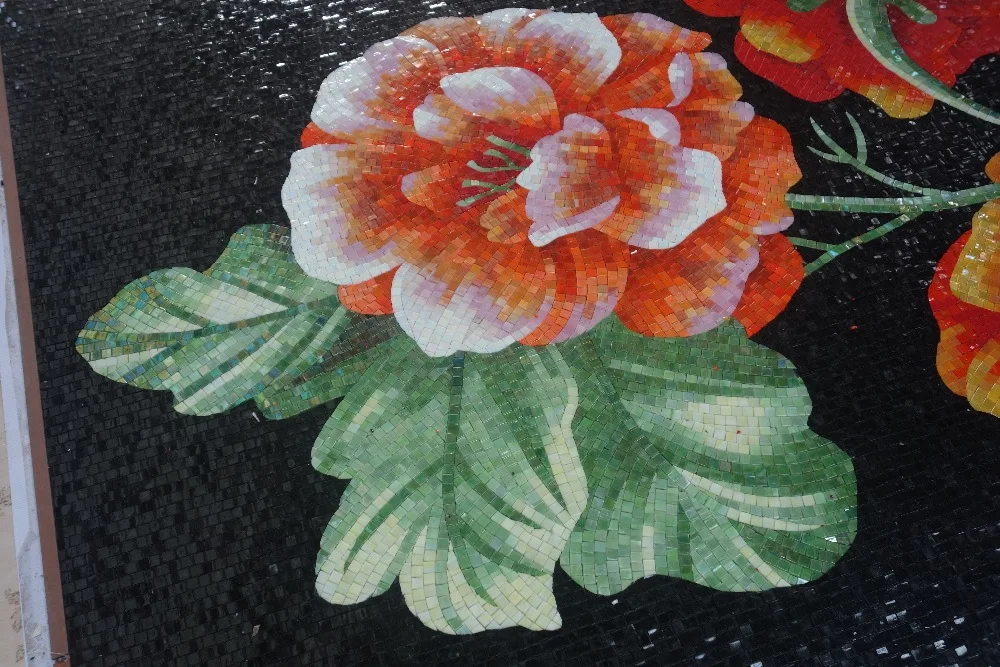 Цветок мощность мозаика росписи для стены|mural for wall|wall muralmurals flowers |