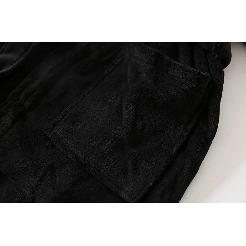 

Flannel Plus size BathRobes Women Men Winter robe oversize night-gown warm luxury autumn Coral Fleece nightdress