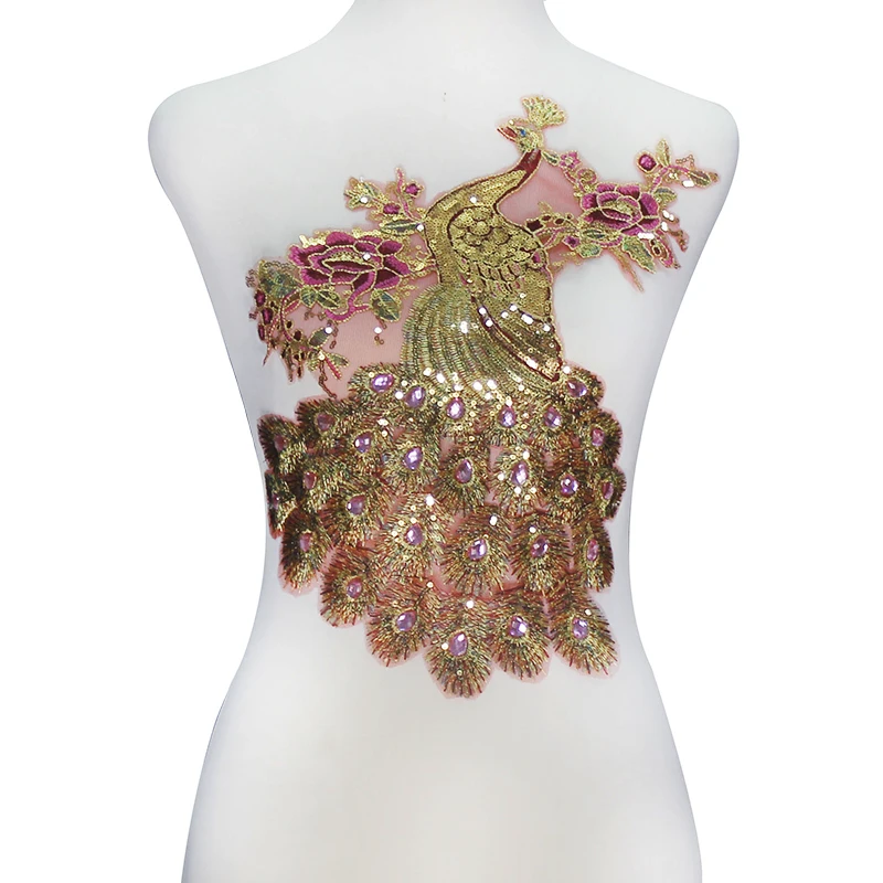 10 шт. Кружевная аппликация в виде павлина|garment accessories|embroidered lacelace fabric |